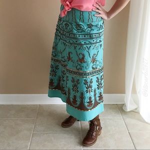 Basil & Maude Sequin Embellished Beaded Skirt